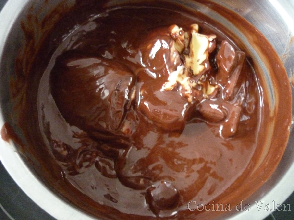 Chocolate y mantequilla fundidos - Cocina de Valen