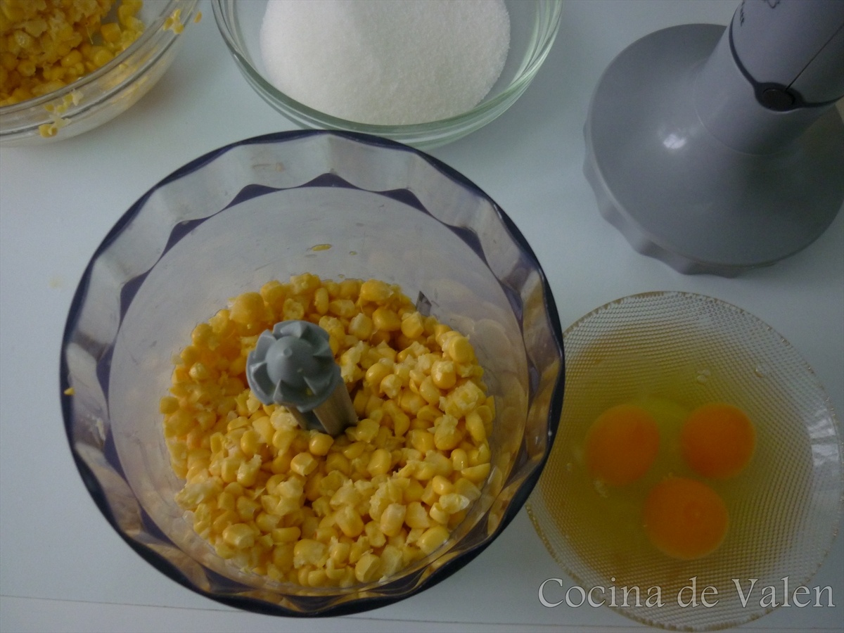 Ingredientes Torta de maíz