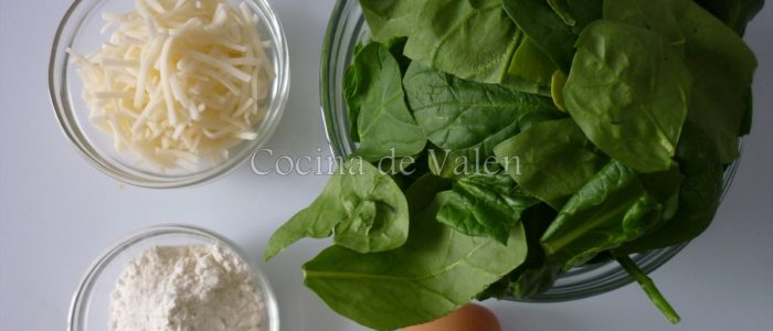 Ingredientes Tortitas de Espinaca