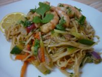 Pad Thai de Gambas - Cocina de Valen