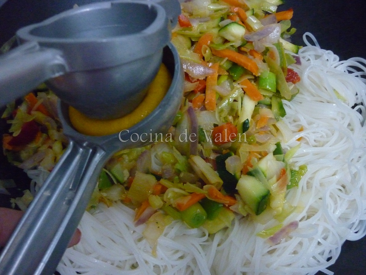 Pad Thai de Gambas - Cocina de Valen