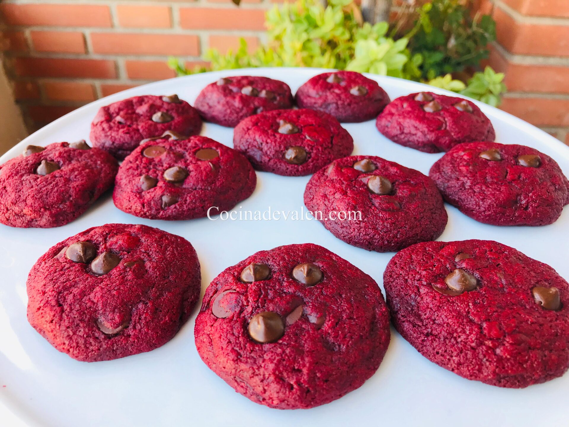 Galletas de red velvet | Cocina de Valen